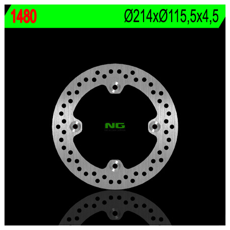 NG TARCZA HAMULCOWA PRZÓD/TYŁ CAN-AM 500/650/800/1000 RENEGATE/OUTLANDER (214X115,5X4,5) (4X8,5MM)