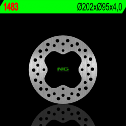 NG TARCZA HAMULCOWA PRZÓD/TYŁ ARCTIC CAT 400/450/500/550/700 '12-'15 (202X95X4) (4X8,5MM)