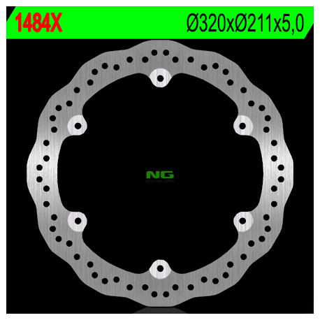 NG TARCZA HAMULCOWA PRZÓD HONDA CBF 500 '13-'20, CBF 650 '14-'15, CB 500X '13-'20, CB 500R '13-'20 (320X211X5) (6X10MM) WAVE