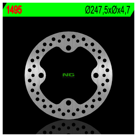 NG TARCZA HAMULCOWA PRZÓD/TYŁ POLARIS RANGER 1000 '14-'15 (247,5X4,7) (4X15,4MM)