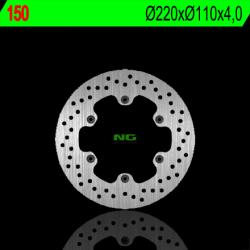 NG TARCZA HAMULCOWA PRZÓD KTM 50 EXC '90-'93, TYŁ MZ 125RT '99-'02 (220X110X4) (6X6,5MM)