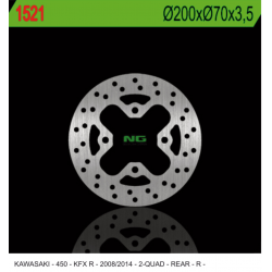 NG TARCZA HAMULCOWA TYŁ KAWASAKI KFX 450R '08-'14 (200X70X3,5) (4X10,5MM)