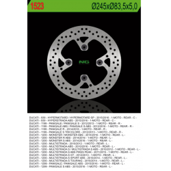 NG TARCZA HAMULCOWA TYŁ DUCATI MULTISTRADA 1200 10-16, MONSTER 1200 14-16, HYPERMOTORAD