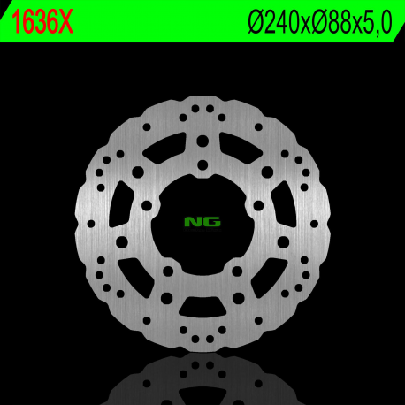 NG TARCZA HAMULCOWA TYŁ KYMCO SUPER DINK/DOWNTOWN 125/300/350 KAWASAKI URBAN 125/300 17-18 (240X88X5,0MM) (5X10,5MM) WAVE