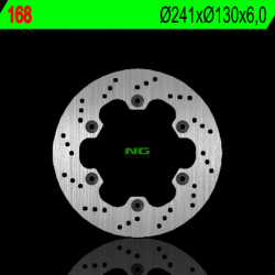 NG TARCZA HAMULCOWA TYŁ KAWASAKI GPX 600R '88-'96 (241X130X6) (4X10,5MM)