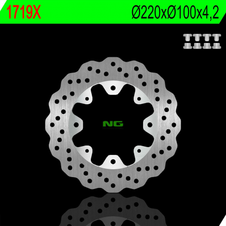 NG TARCZA HAMULCOWA TYŁ KAWASAKI ER F/N 13-17, KLE 650 ABS 07-14, Z 650SX 17-18 WAVE