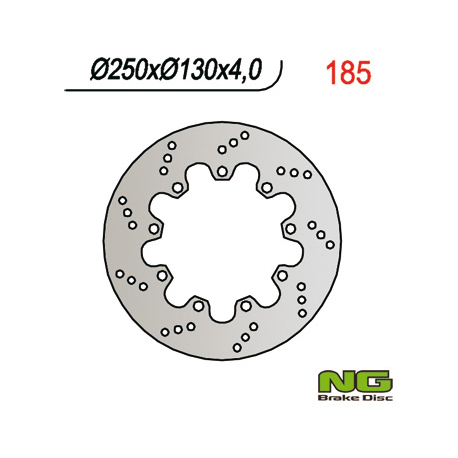 NG TARCZA HAMULCOWA PRZÓD KAWASAKI KLR 600 (84-92) (250x130x4)