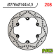 NG TARCZA HAMULCOWA PRZÓD HONDA XL 600V (87-95) TRANSALP (276x144x4,5) (6x10,5mm)