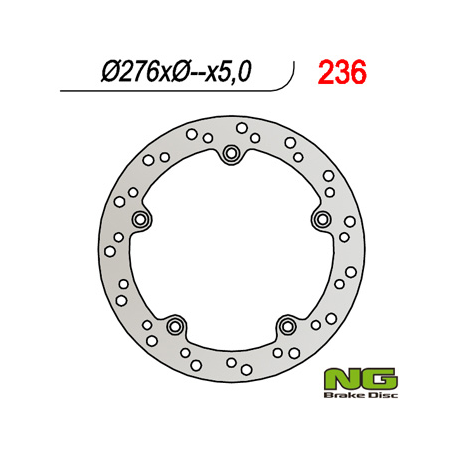 NG TARCZA HAMULCOWA TYŁ BMW R 850/1100/1150/1200 (276x-x5) (5x10,5mm)