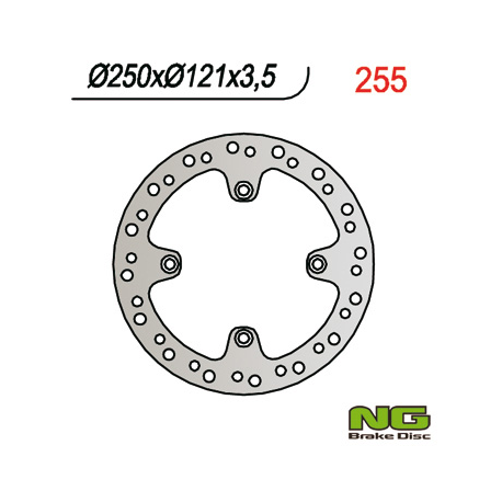 NG TARCZA HAMULCOWA PRZÓD SUZUKI DR 350 (91-99) (250X121X3,5)