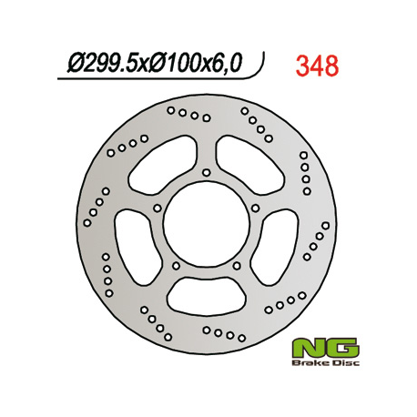 NG TARCZA HAMULCOWA PRZÓD SUZUKI VL 1500 LC (299x100x6) (5x8,5mm)