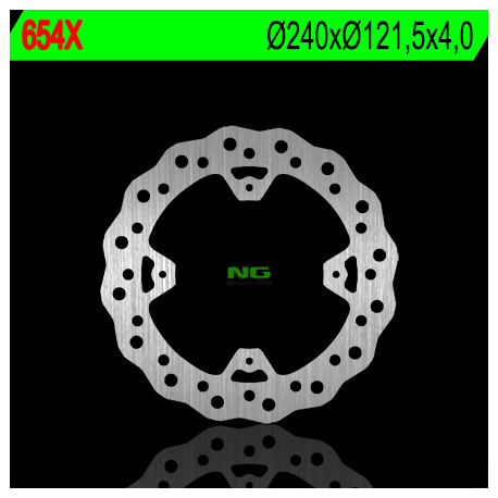 NG TARCZA HAMULCOWA TYŁ HONDA CR 125/250 '02-07, CRF 250/450R '04-16 (240X121,5X4) WAVE