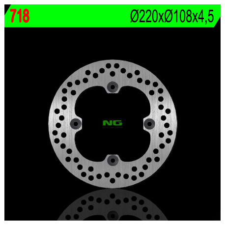 NG TARCZA HAMULCOWA TYŁ DUCATI 748/749/916/996/998 '95-'02 (220X108X4,5) (4X8,5MM)