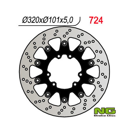 NG TARCZA HAMULCOWA PRZÓD HONDA CR/CRF 320 MM PŁYWAJĄCA (320x5)