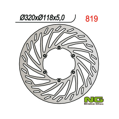 NG TARCZA HAMULCOWA PRZÓD SUZUKI RM/RMZ/DRZ/YZ/YZF (320X118X5) SUPERMOTO 320MM