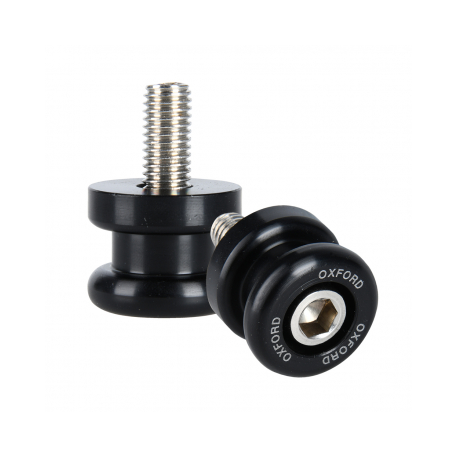 OXFORD ROLKI (SLIDERY) WKRĘCANE DO WAHACZA M12X1,25 (BOBBINS 1.25) KOLOR CZARNY (STARY KOD: OF824)