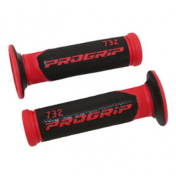 PROGRIP MANETKI PG732 ROAD (22+25MM, DŁ.125MM) KOLOR CZERWONY/CZARNY (DWUSKŁADNIKOWE) (732-149) (PG732/6)