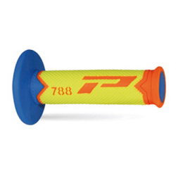 PROGRIP MANETKI PG788 OFF ROAD (22+25MM, DŁ.115MM) KOLOR POMARAŃCZOWY FLUO/ZÓŁTY FLUO/JASNY NIEBIESKI (TRÓJSKŁADNIKOWE) (788-280