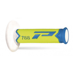 PROGRIP MANETKI PG788 OFF ROAD (22+25MM, DŁ.115MM) KOLOR JASNY NIEBIESKI/ŻÓŁTY FLUO/BIAŁY (TRÓJSKŁADNIKOWE) (788-278)