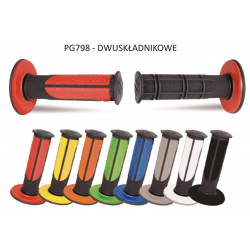 PROGRIP MANETKI PG798 OFF ROAD (22+25MM, DŁ.115MM) KOLOR CZARNY ZIELONY (DWUSKŁADNIKOWE) (798-138) (PG798BK/GN)