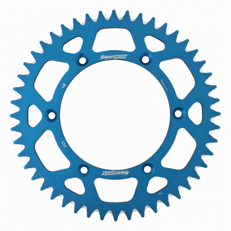 SUPERSPROX ZĘBATKA TYLNA ALUMINIOWA 7075-T6 (ERGAL) 270 48 YAMAHA YZ/YZF '99-'18 (JTR251.48) (JTR245/2.48) KOLOR NIEBIESKI