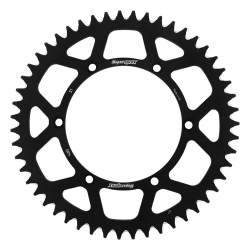 SUPERSPROX ZĘBATKA TYLNA ALUMINIOWA 7075-T6 (ERGAL) 489 51 KAWASAKI KX/KXF 84-18 (JTR460.51) KOLOR CZARNY