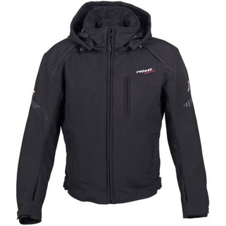 ROLEFF (2021) KURTKA TEKSTYLNA SOFTSHELL KRÓTKA MODEL RO1513 (3W1) KOLOR CZARNY ROZMIAR XXL