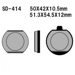 VESRAH KLOCKI HAMULCOWE KH33 PÓŁMETALICZNE KAWASAKI Z400/650/750/1000, KZ900 76-77