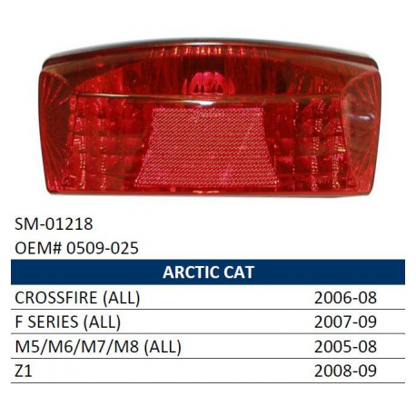 NACHMAN LAMPA TYLNA SNOW & ATV ARCTIC CAT (ALL MODELS) '05-'09