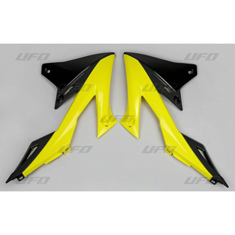 UFO OSŁONY CHŁODNICY SUZUKI RMZ 250 '19, RMZ 450 '18-19 KOLOR OEM (ŻÓŁTY/CZARNY)