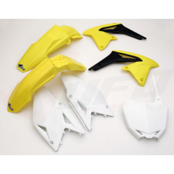 UFO KOMPLET PLASTIKÓW SUZUKI RMZ 450 '11-'12 KOLOR OEM (ŻÓŁTY/BIAŁY/CZARNY)