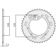 SUNSTAR ZĘBATKA TYLNA 4413 48 YAMAHA XT 125X/SM '05-'09 (JTR1134.48) (ŁAŃC. 428) (441348JT)