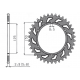 SUNSTAR ZĘBATKA TYLNA 899 40 KTM SX/EXC (JTR897.40) (ŁAŃC. 520) (89940JT)