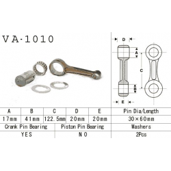 VESRAH KORBOWÓD HONDA TRX 300 '88-'00, TRX 300EX '93-'08 (MADE IN JAPAN) (VA1010)