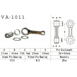 VESRAH KORBOWÓD HONDA ATC 350X '85-'86, TRX 350 '86-'89 (MADE IN JAPAN) (VA1011)