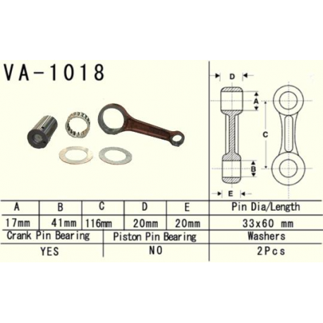 VESRAH KORBOWÓD HONDA TRX 350 RANCHER '87-'06 (MADE IN JAPAN) (VA1018)