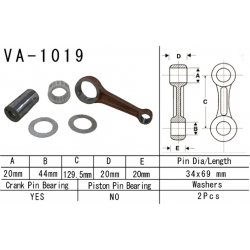 VESRAH KORBOWÓD HONDA TRX500 FA/FG '01-'13 (FOURTRAX, FOREMAN, RUBICON) (VA1019) (MADE IN JAPAN)