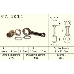 VESRAH KORBOWÓD YAMAHA YFM 400 (YFM400) BIG BEAR '99-'13 (VA2011) (MADE IN JAPAN)