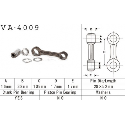 VESRAH KORBOWÓD KAWASAKI KLF 220 (KLF220) '92-'11, KLF 250 (KLF250) '92-'11 (MADE IN JAPAN) (VA4009)