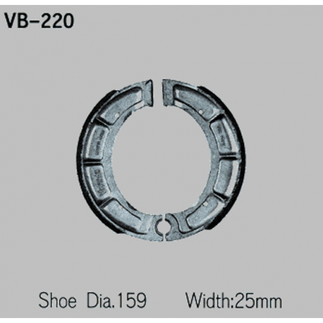 VESRAH SZCZĘKI HAMULCOWE YAMAHA XT500 76-82 PRZÓD