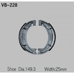 VESRAH SZCZĘKI HAMULCOWE YAMAHA XT 500/550/600 (Y510) TYŁ