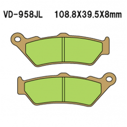 VESRAH KLOCKI HAMULCOWE KH209/KH209/2 SPIEK METALICZNY (ZŁOTE)