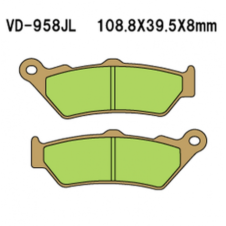 VESRAH KLOCKI HAMULCOWE KH209/KH209/2 SPIEK METALICZNY (ZŁOTE)