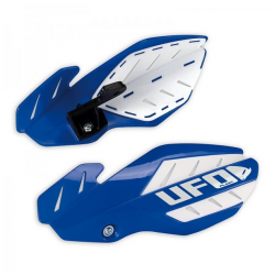 UFO OSŁONY RĄK (HANDBARY) FLAME YAMAHA YZF 250/450 '14-'19 KOLOR NIEBIESKI/BIAŁY (Z MOCOWANIAMI)