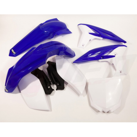 UFO KOMPLET PLASTIKÓW YAMAHA YZF 250 '11-'13 KOLOR OEM DLA ROCZNIKÓW '11-12 (NIEBIESKI/BIAŁY) (YA310E999)