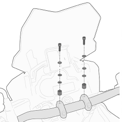 KAPPA ZESTAW MONTAŻOWY DO MOCOWANIA SMART BAR APRILIA / BMW / HONDA / KTM / TRIUMPH / YAMAHA