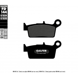 GALFER KLOCKI HAMULCOWE KH131 PÓŁMETALICZNE (GRUBOŚĆ 8,9MM)