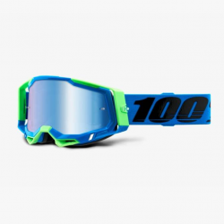 100 PROCENT (2021) FA20 RACECRAFT 2 GOGGLE FREMONT - MIRROR BLUE LENS GOGLE RACECRAFT 2 KOLOR NIEBIESKI/ZIELONY SZYBKA NIEBIESKI