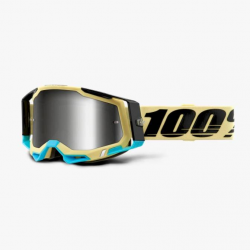 100 PROCENT (2021) FA20 RACECRAFT 2 GOGGLE AIRBLAST - MIRROR SILVER LENS GOGLE RACECRAFT 2 KOLOR BRĄZOWY SZYBKA SREBRNE LUSTRO