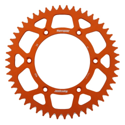 SUPERSPROX ZĘBATKA TYLNA ALUMINIOWA 7075-T6 (ERGAL) 899 49 KTM SX/EXC (JTR897.49) KOLOR POMARAŃCZOWY